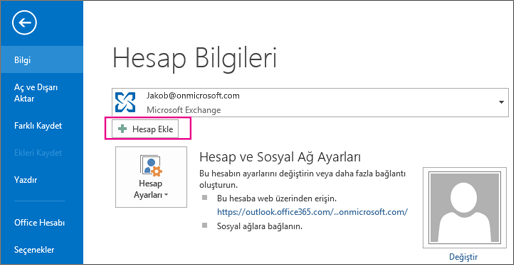 Outlook Kurulum